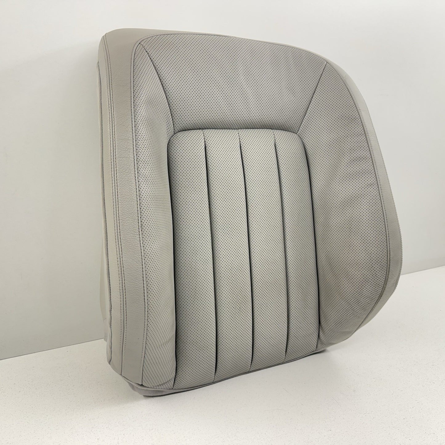 12-14 Mercedes W218 CLS550 Driver Left Front Upper Seat Cushion Leather Gray OEM