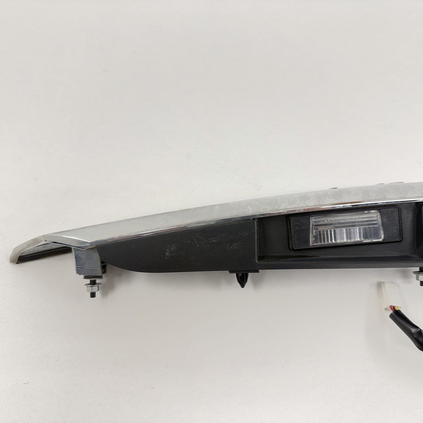 14-17 Infiniti Q50 Chrome License Plate Light Trunk Trim Moulding W/ Camera OEM