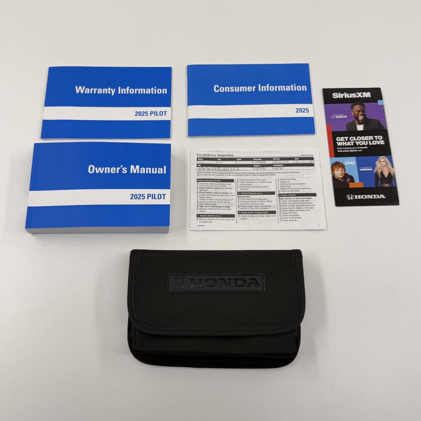 2025 Honda Pilot Vehicle Operator Owner's Manual Set With Case OEM