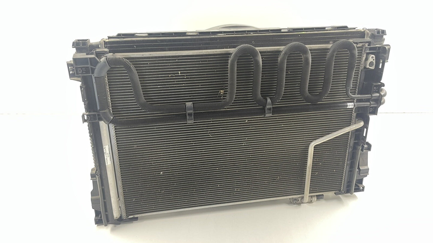 10-11 Mercedes W212 E350 4Matic Radiator Condenser Fan Assembly Complete OEM