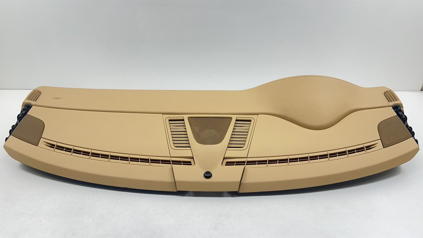 10-16 PORSCHE PANAMERA DASHBOARD INSTRUMENT PANEL COVER COMPLETE LUXOR BEIGE OEM