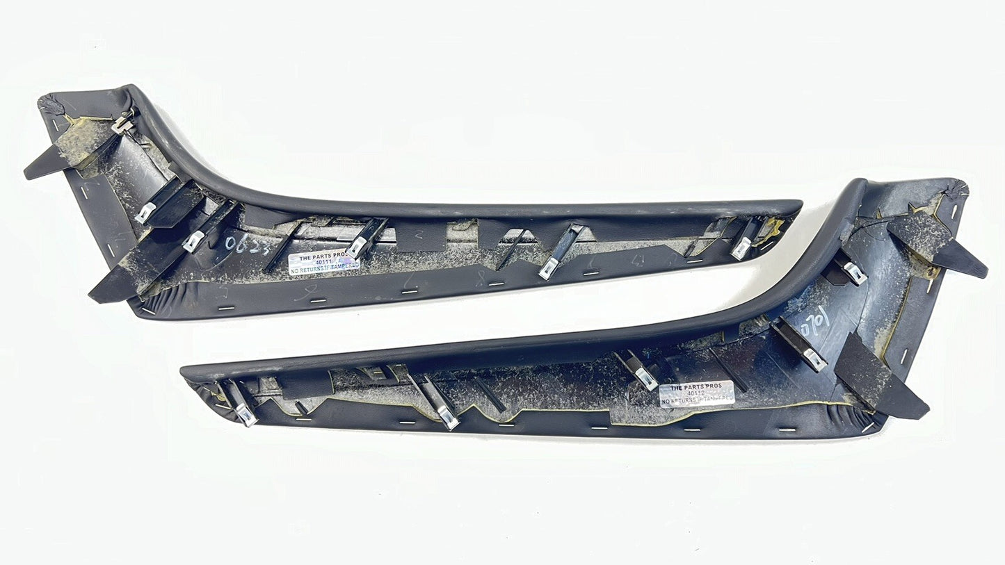 14-23 INFINITI Q50 LEFT & RIGHT CENTER CONSOLE SIDE TRIM PANEL COVER BLACK OEM