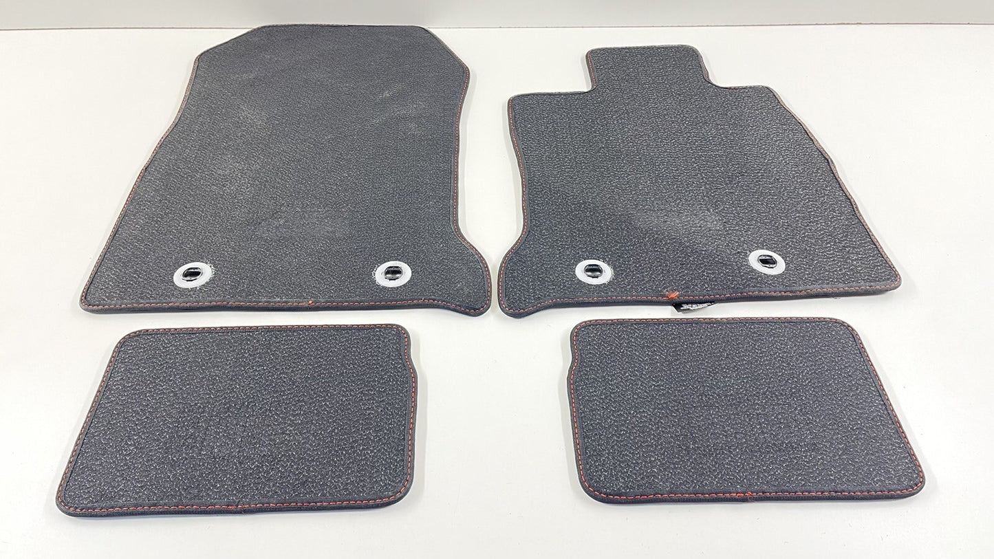 2022 SUBARU BRZ LEFT RIGHT FRONT REAR CARPET FLOOR MAT BLACK SET OEM