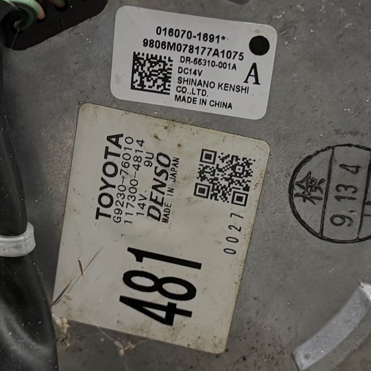 Toyota 10-15 Prius 12-17 Prius V CT200H 1.3 kWh Battery Pack G9280-76011 OEM