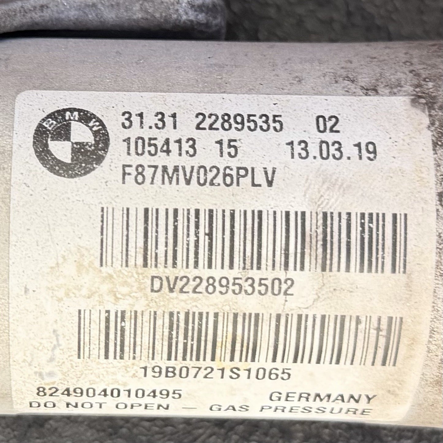 16-21 BMW M2 F87 Left Right Front Shock Strut Spring Absorber W/ H&R Springs OEM
