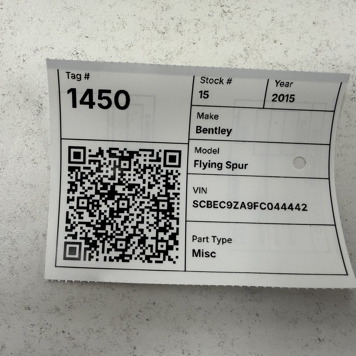 2014-2018 Bentley Flying Spur HVAC Blower Motor Resistor 3D0907521A OEM