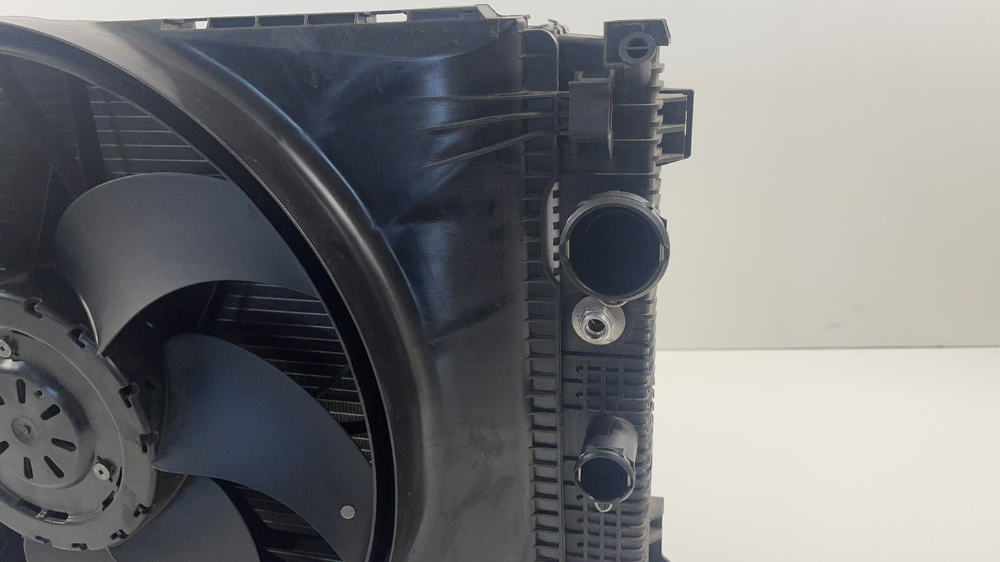 10-11 Mercedes W212 E350 4Matic Radiator Condenser Fan Assembly Complete OEM