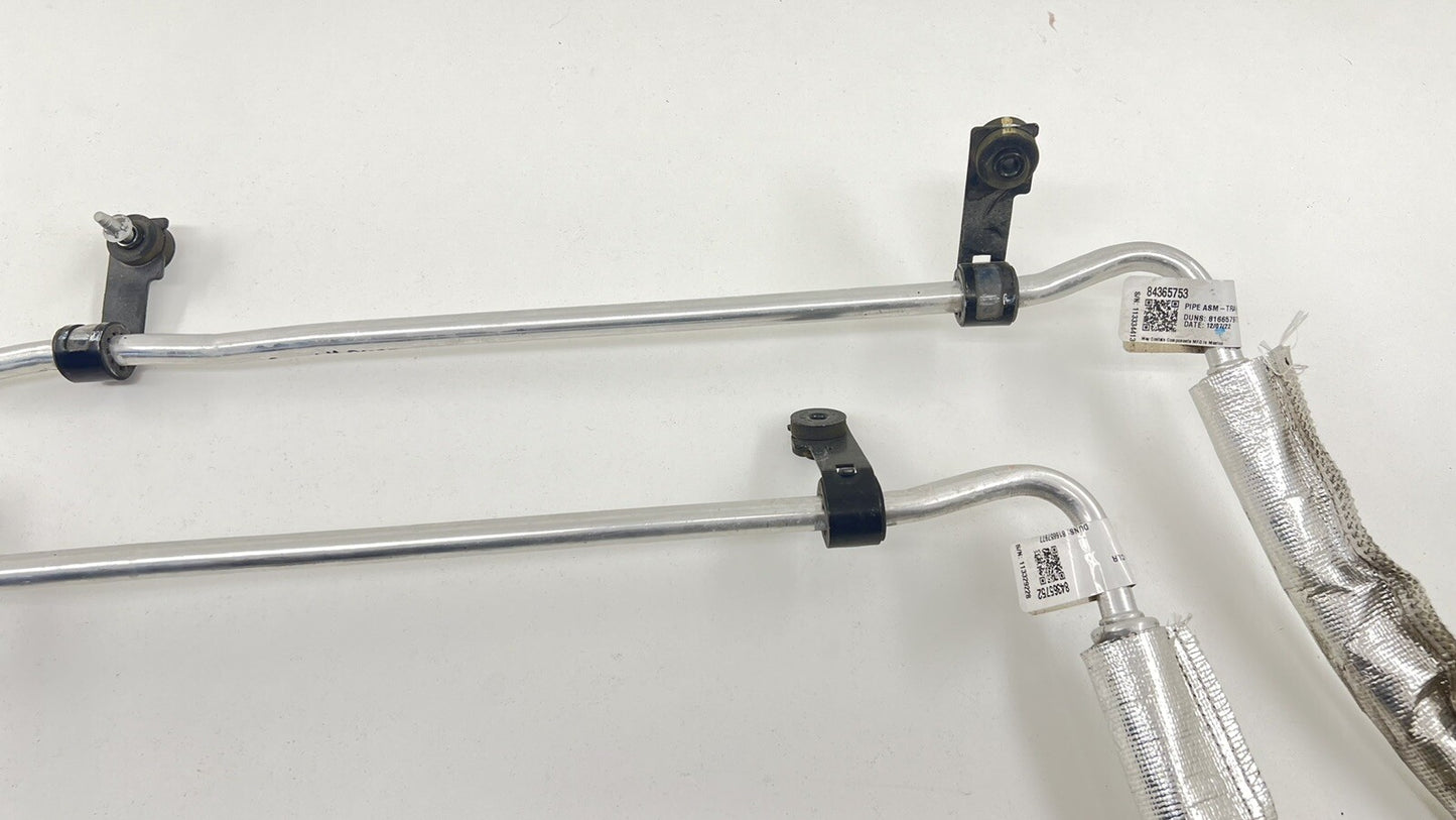 22-24 CADILLAC CT4 V BLACKWING REAR DIFF DIFFERENTIAL OIL COOLER LINE PAIR OEM