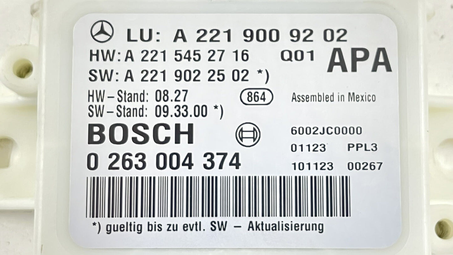 10-13 MERCEDES BENZ S550 W221 PARKTRONIC PARKING PARK ASSIST AID MODULE OEM