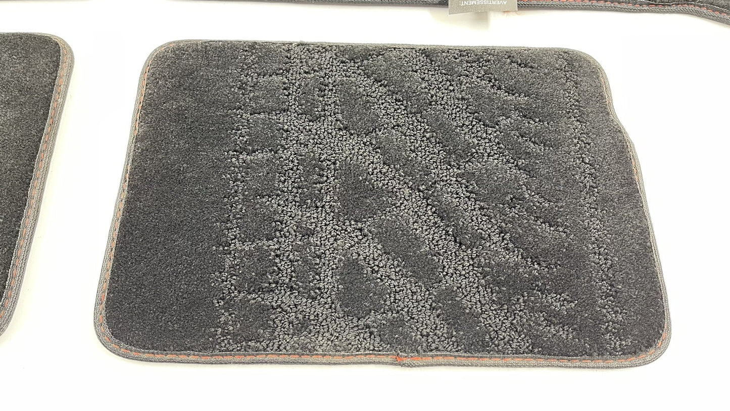 2022 SUBARU BRZ LEFT RIGHT FRONT REAR CARPET FLOOR MAT BLACK SET OEM