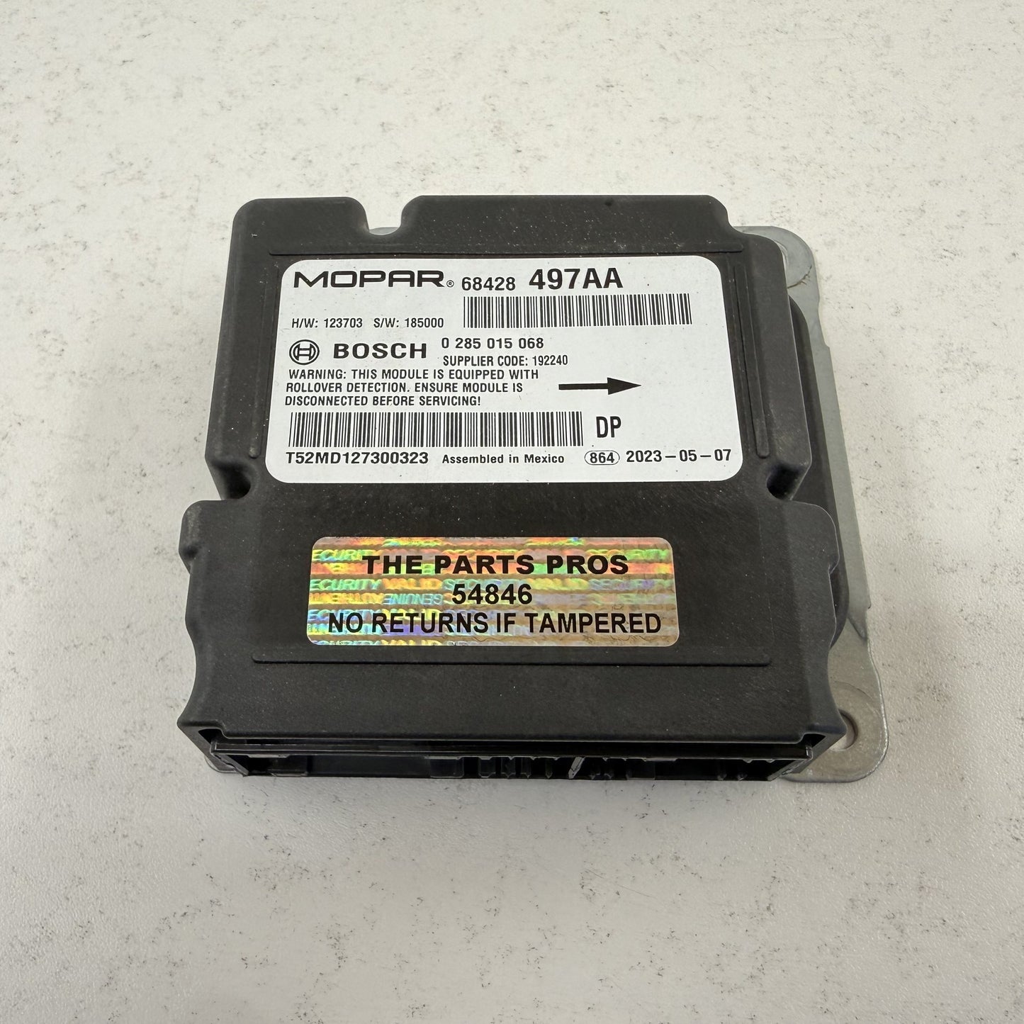 2019-2024 Ram 4500 5500 Airbag Air Bag SRS Restraint Module 68428497AA OEM