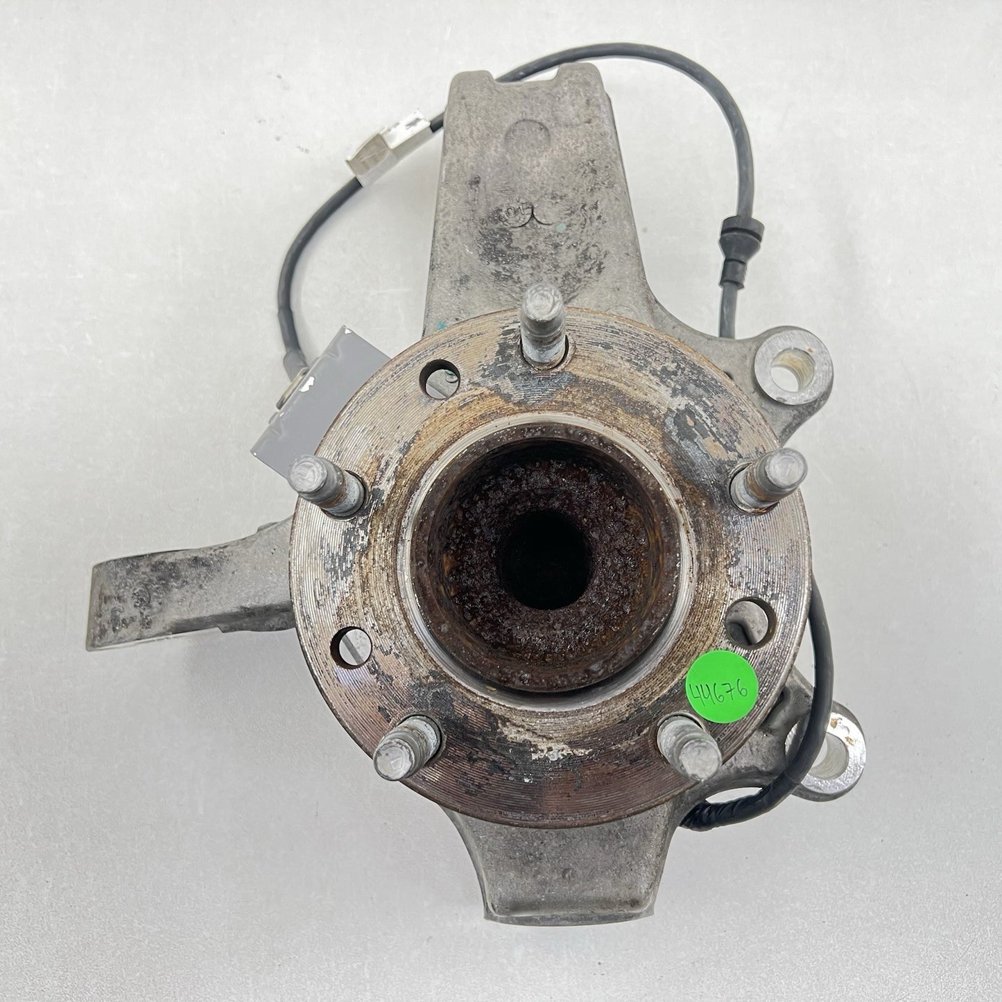 01-04 CORVETTE C5 Z06 LEFT FRONT SPINDLE KNUCKLE HUB WITH CONTROL ARM SET OEM