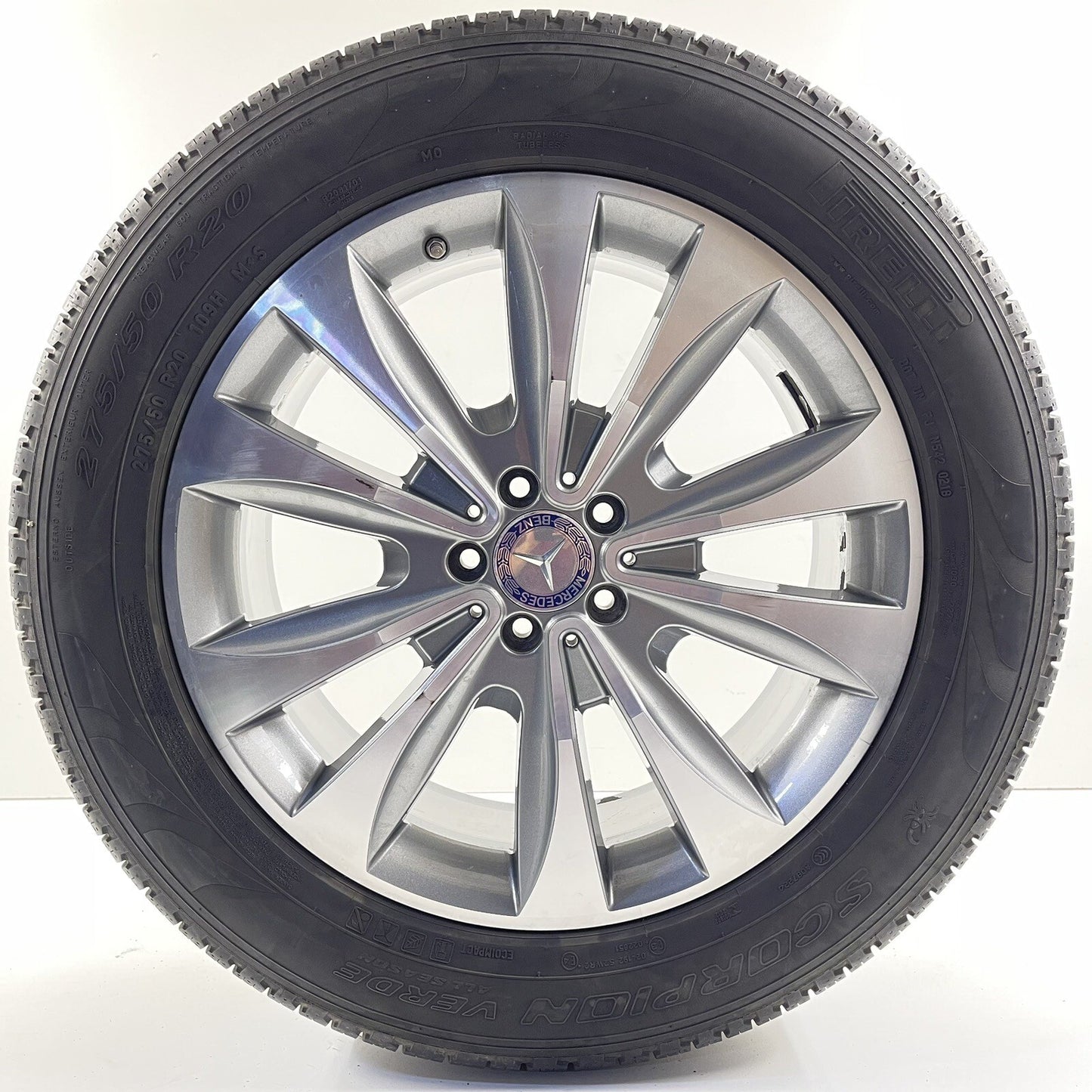 13-16 MERCEDES GL350 X166 WHEEL RIM W/ TIRE 20x8.5 +62 OFFSET 1664012802 OEM