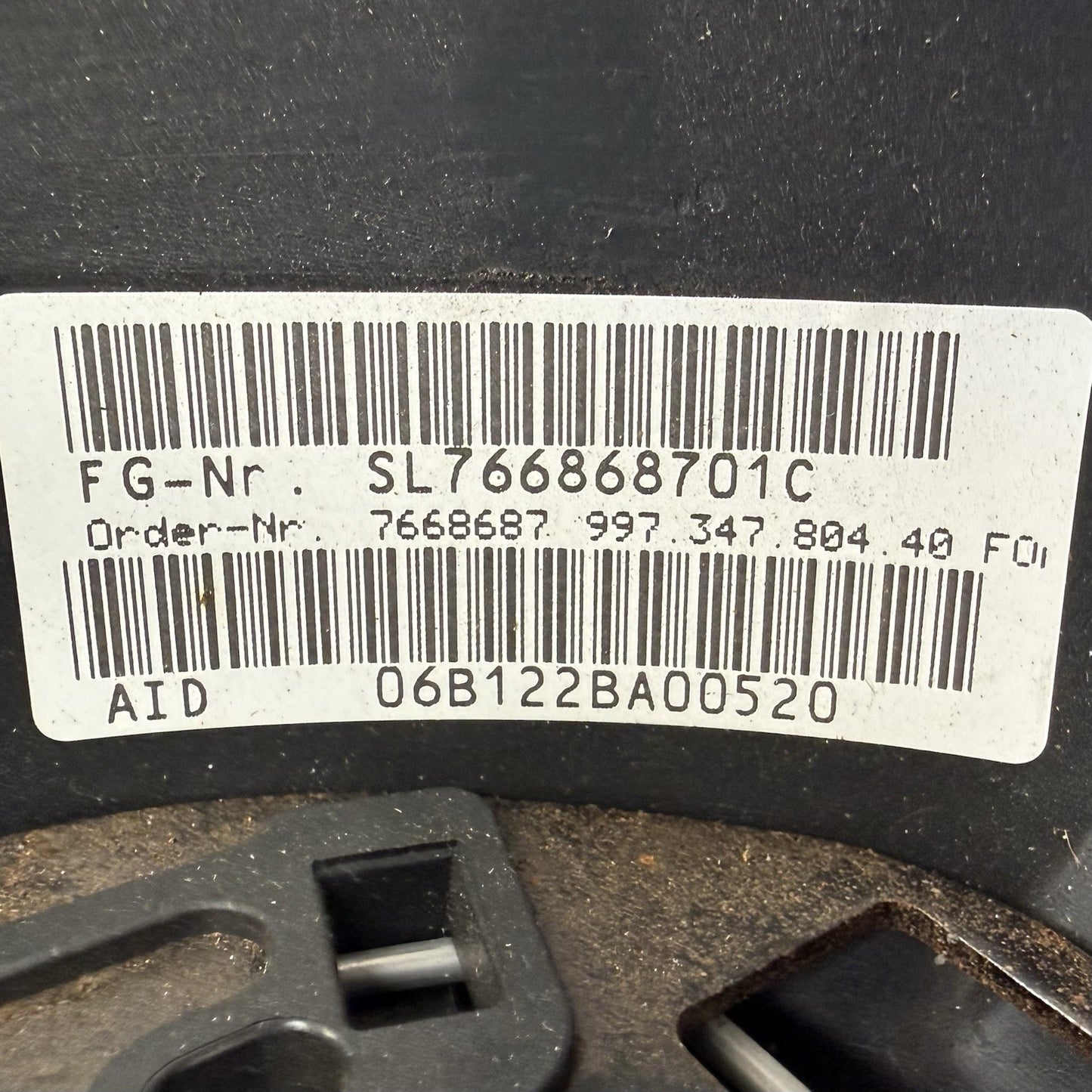 05-08 Porsche 911 997 Manual Sport Driver Steering Wheel 3 Spoke Black OEM