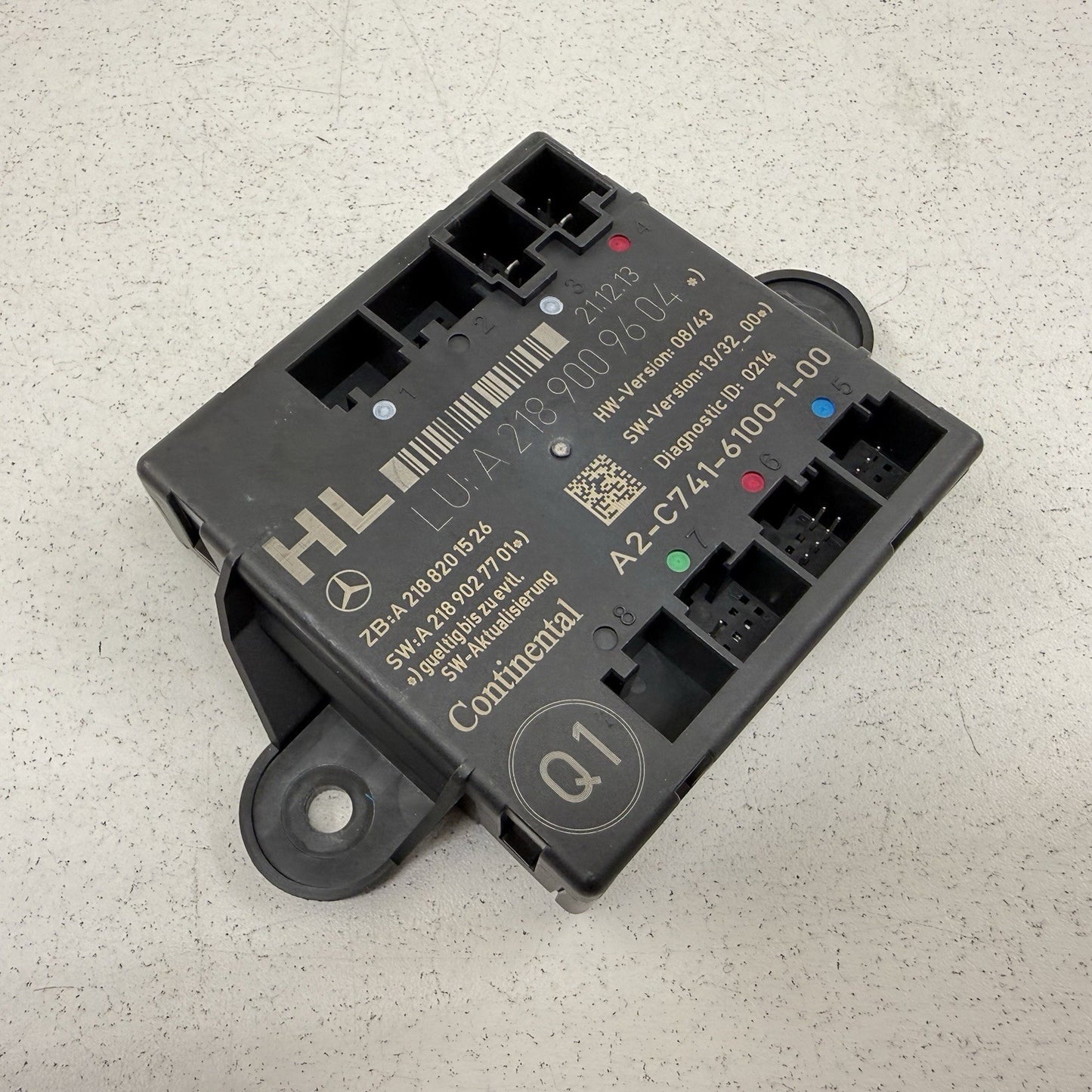 12-18 Mercedes W218 CLS550 Driver Left Rear Door Control Module 2189009604 OEM