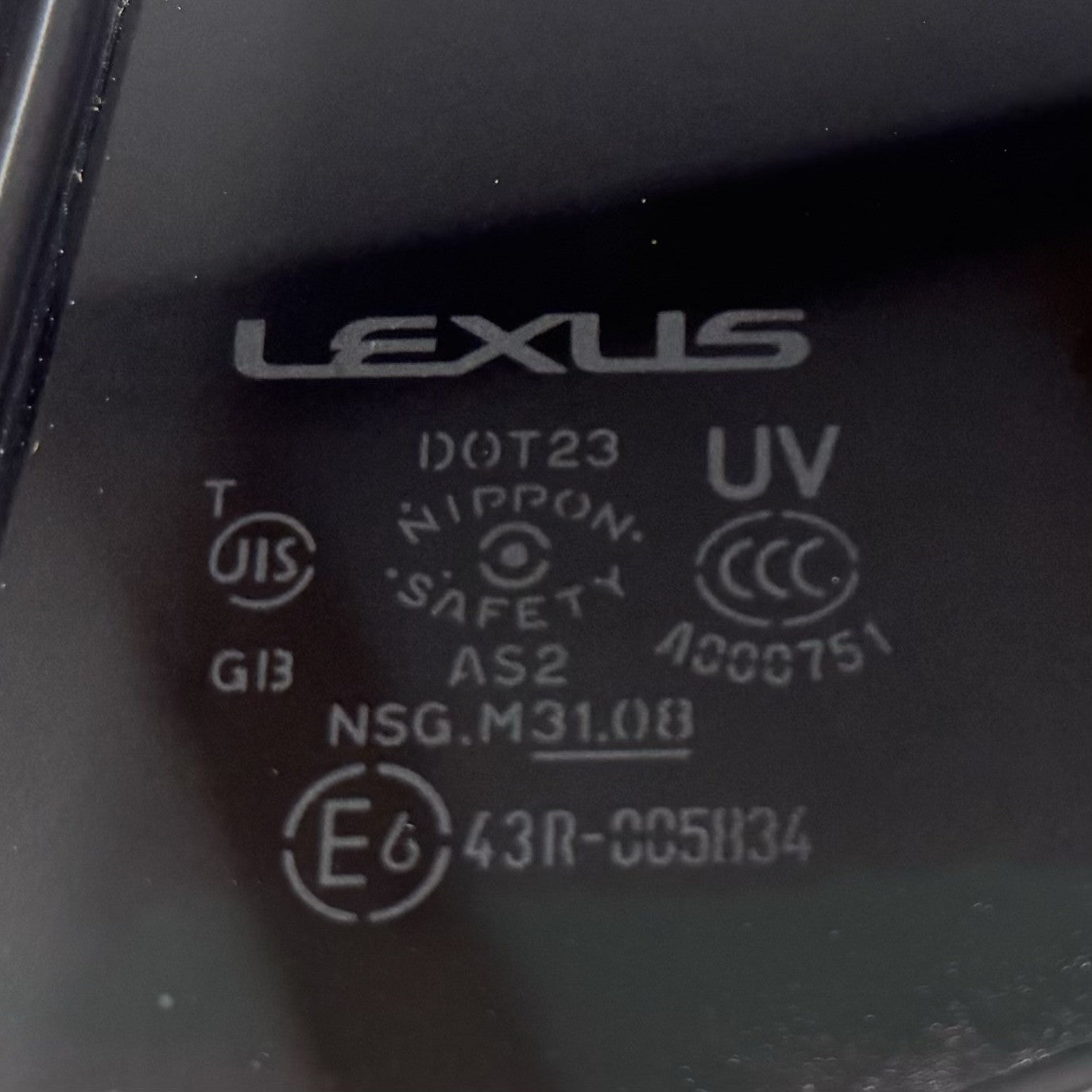 06-13 Lexus IS250 IS350 IS F Left Rear Quarter Panel Window Glass 43R-005834 OEM