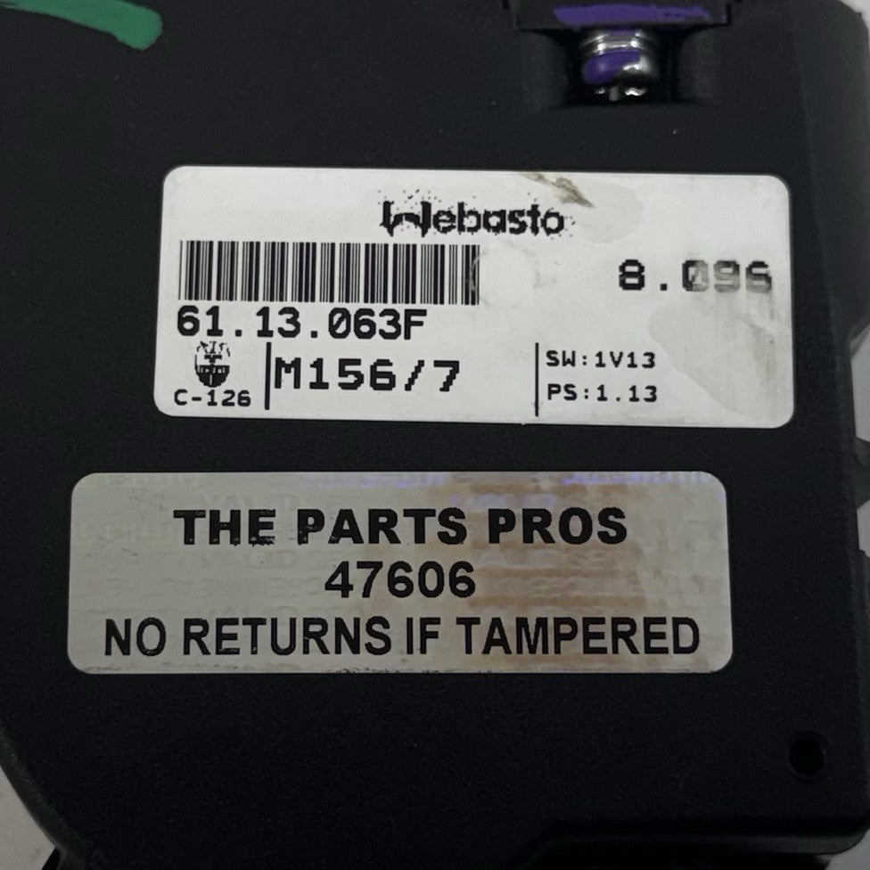 14-24 Maserati Ghibli Sunroof Sun Roof Glass Motor OEM