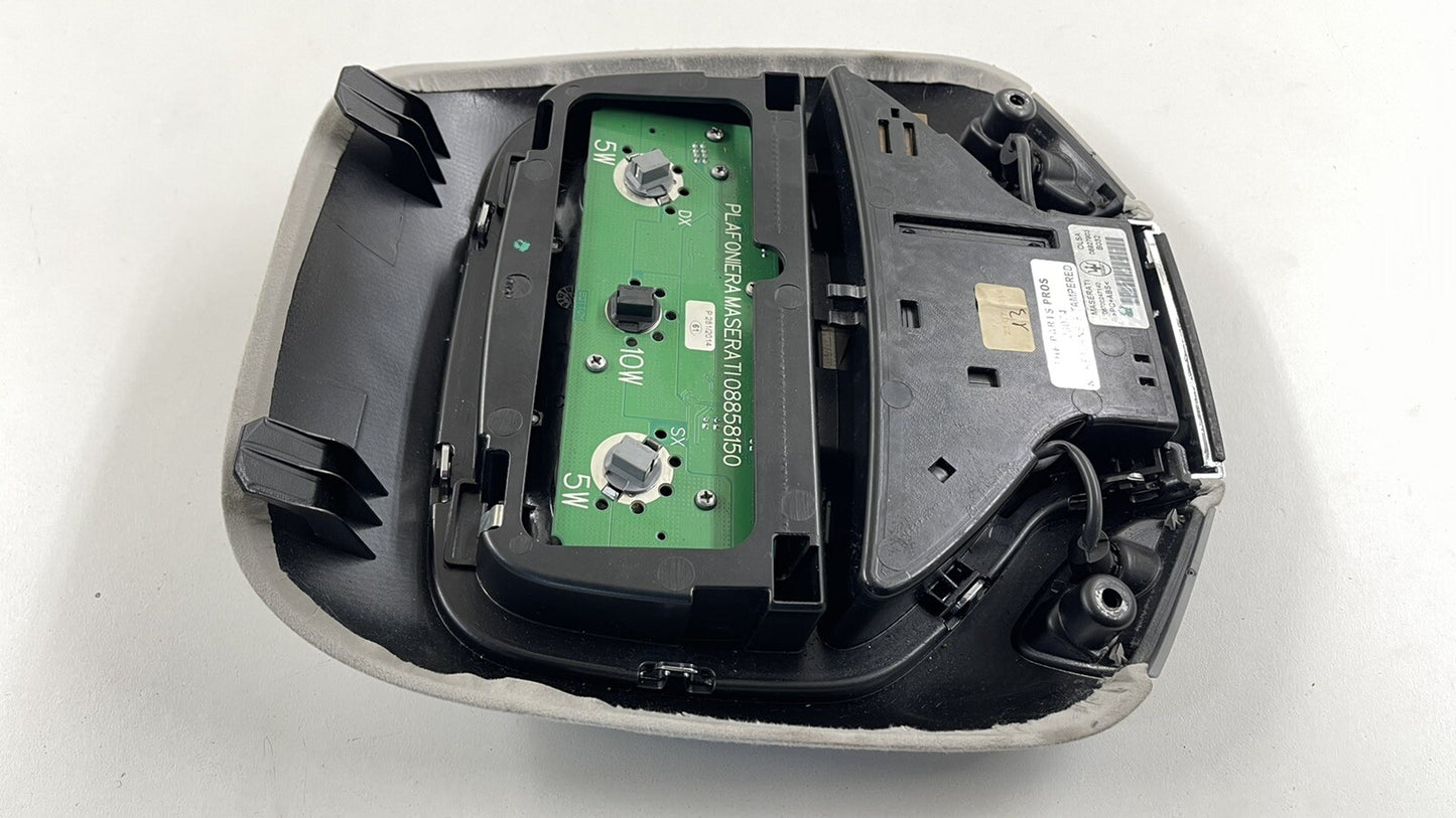 14-16 MASERATI GHIBLI FRONT OVERHEAD CONSOLE LIGHT LAMP CONTROL PANEL DOME OEM