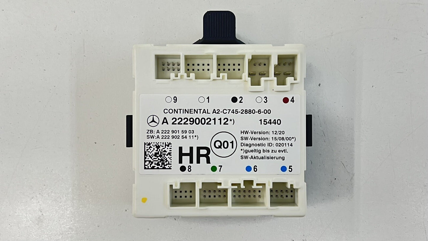 15-21 MERCEDES-BENZ C63S PASSENGER RIGHT REAR DOOR CONTROL MODULE OEM