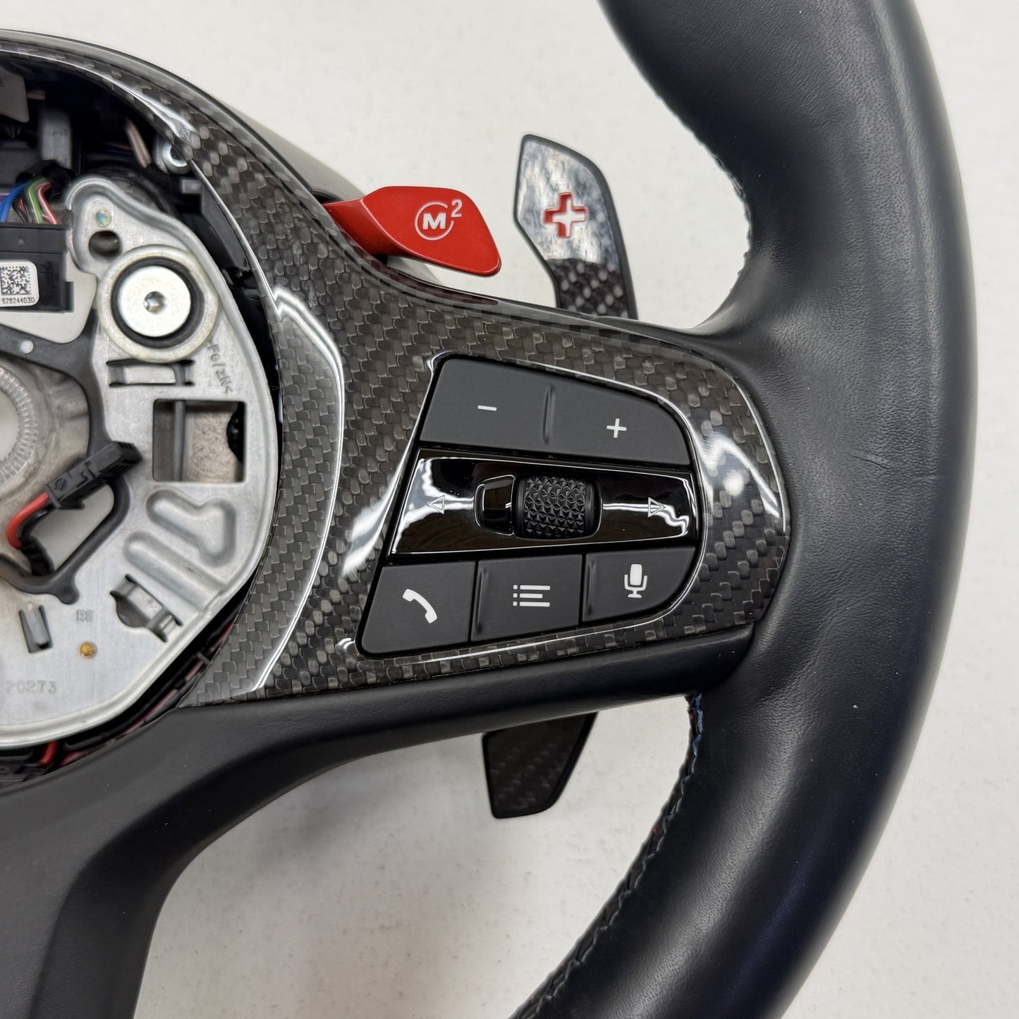 21-24 BMW M3 M4 G80 G82 M Performance Heated Steering Wheel Carbon Leather OEM