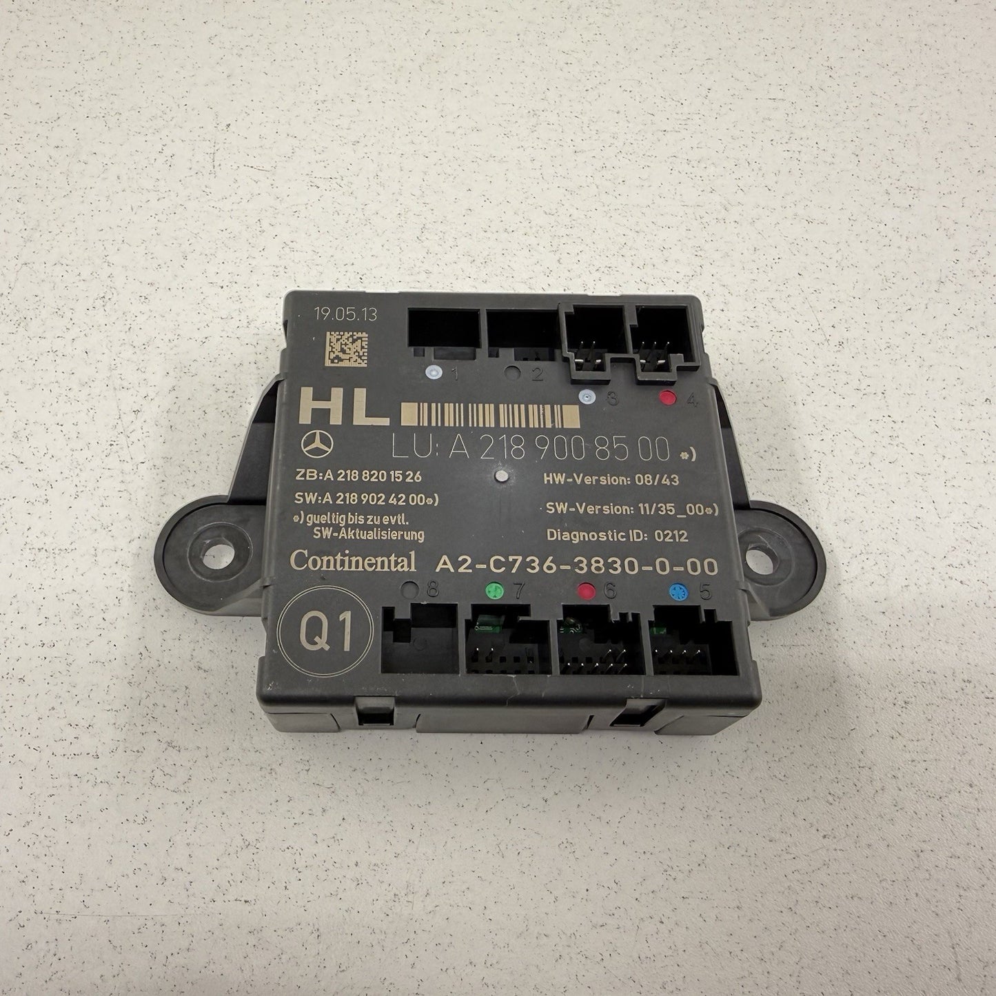 10-16 Mercedes W212 E350 Driver Left Rear Door Control Module 2189008500 OEM