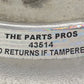 10-16 PORSCHE PANAMERA PASSENGER RIGHT REAR CONTROL ARM SET OF 4 OEM