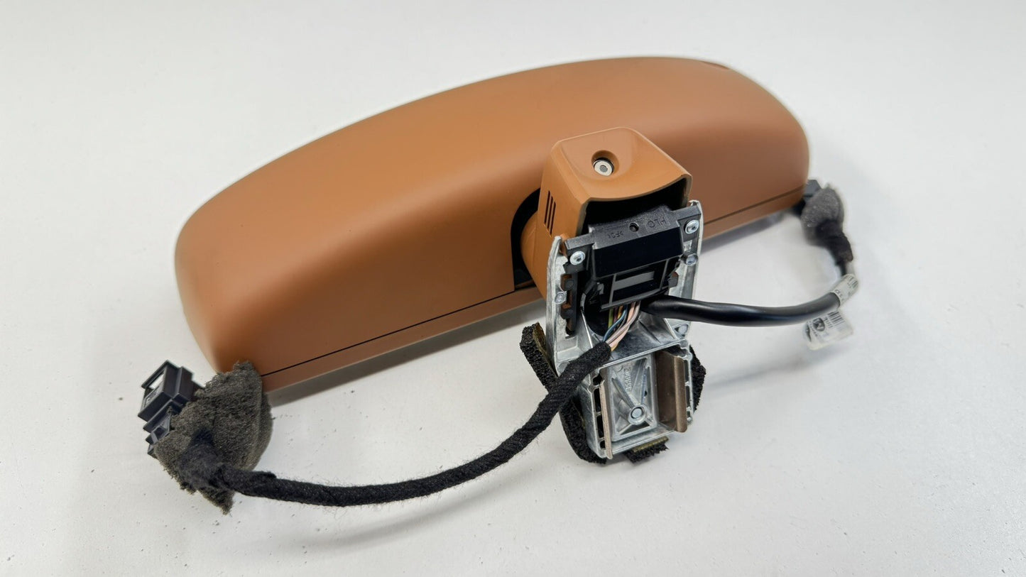 13-18 BENTLEY FLYING SPUR INTERIOR REAR VIEW MIRROR 3W5857511D SADDLE OEM