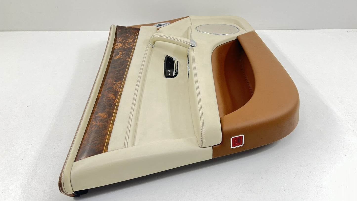 13-18 BENTLEY FLYING SPUR DRIVER LEFT FRONT DOOR PANEL COVER TRIM OEM