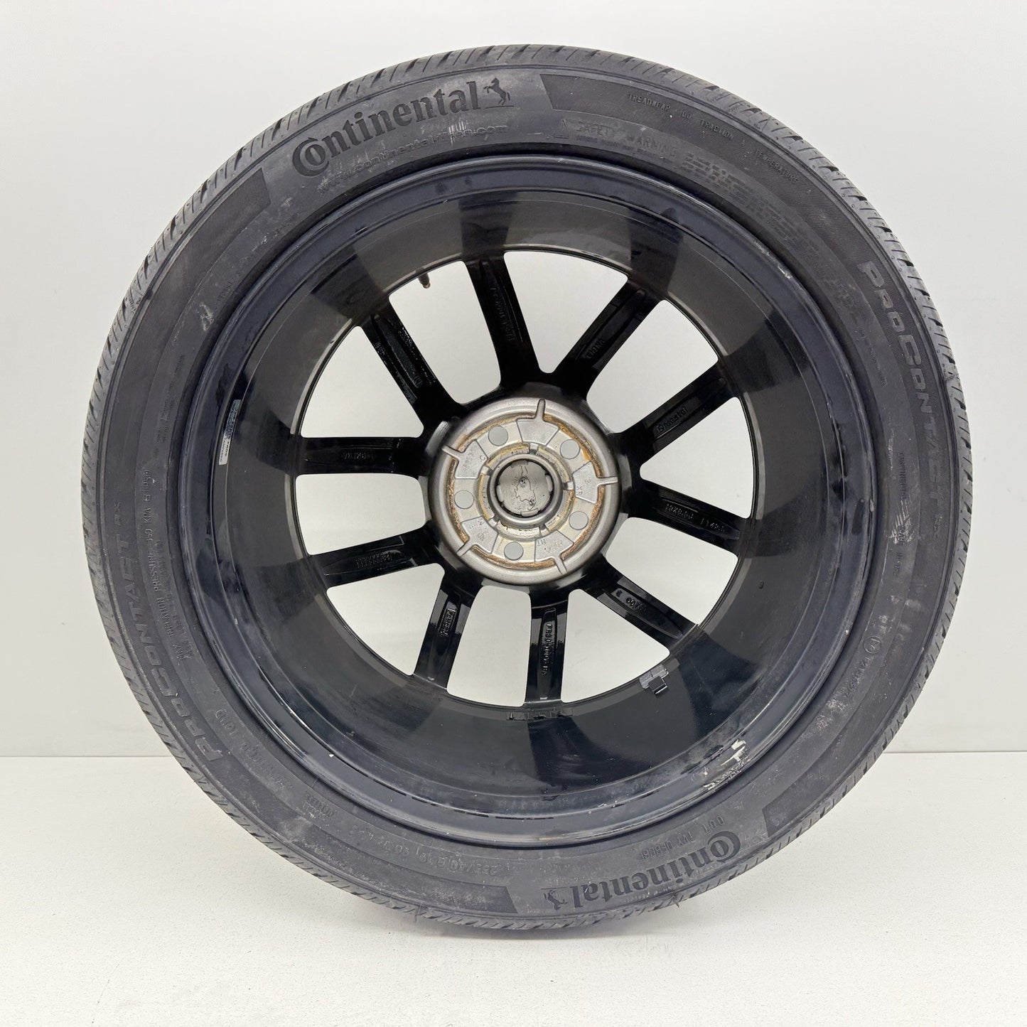 24-26 Ford Mustang GT  U Spoke Wheel Rim With Tire 19" 19x8.5 Black Factory OEM