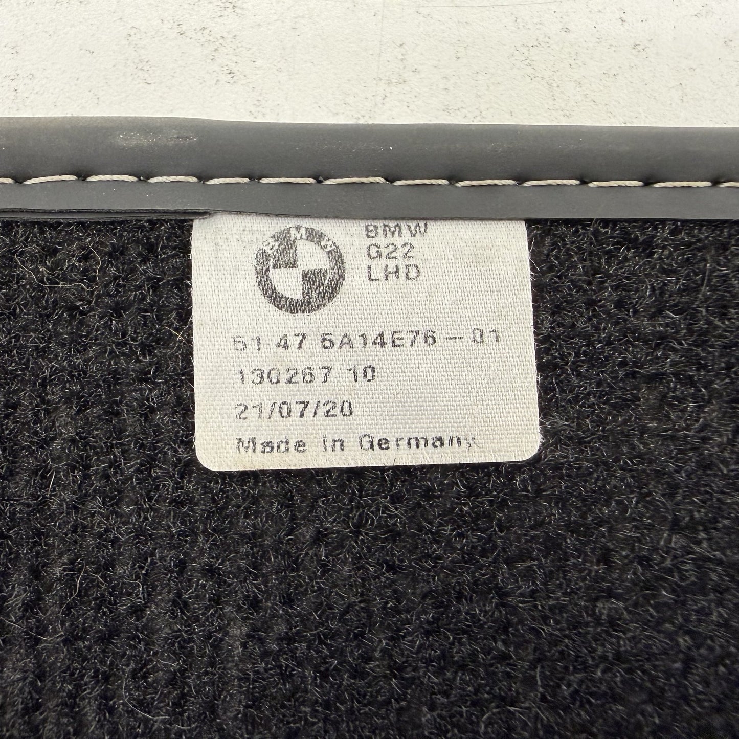 21-26 BMW M4 M440i 430i G22 G82 Coupe M Performance Floor Mat Set Factory OEM