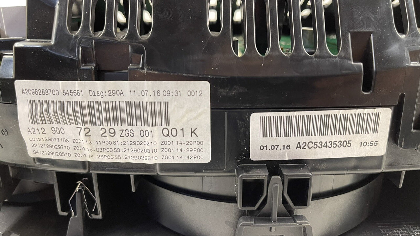 16-17 MERCEDES BENZ E550 W207 SPEEDOMETER INSTRUMENT CLUSTER GAUGE 33K MILES OEM