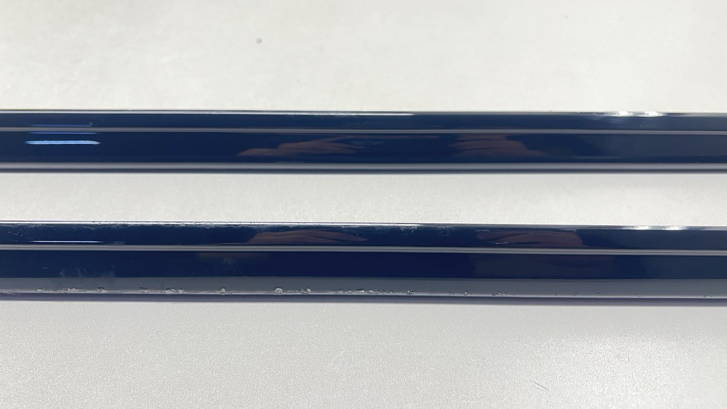 18-24 AUDI A4 S-LINE LEFT AND RIGHT SIDE SKIRT ROCKER PANEL EXTENSION PAIR OEM