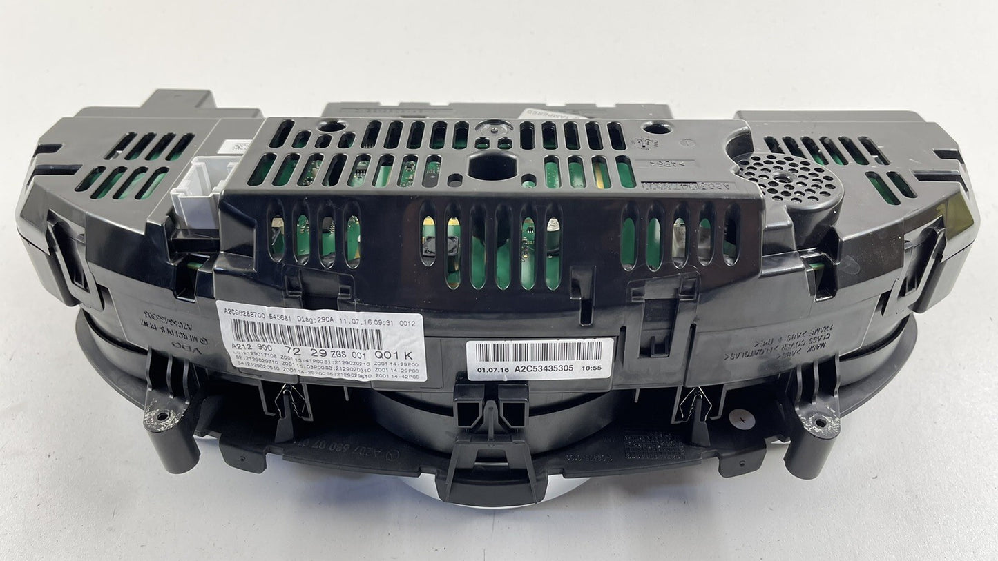 16-17 MERCEDES BENZ E550 W207 SPEEDOMETER INSTRUMENT CLUSTER GAUGE 33K MILES OEM