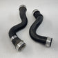 05-08 Porsche 911 997 Engine Coolant Pipe Hose W/ Adapter Sleeve Set OEM