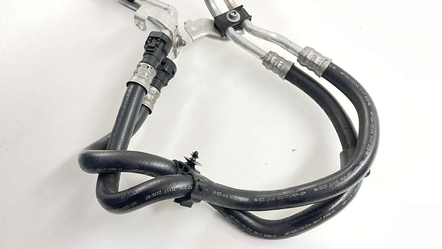 15-21 BMW M2 M3 M4 TRANSMISSION OIL COOLER COOLING LINE PIPE HOSE W/ BLOCK OEM