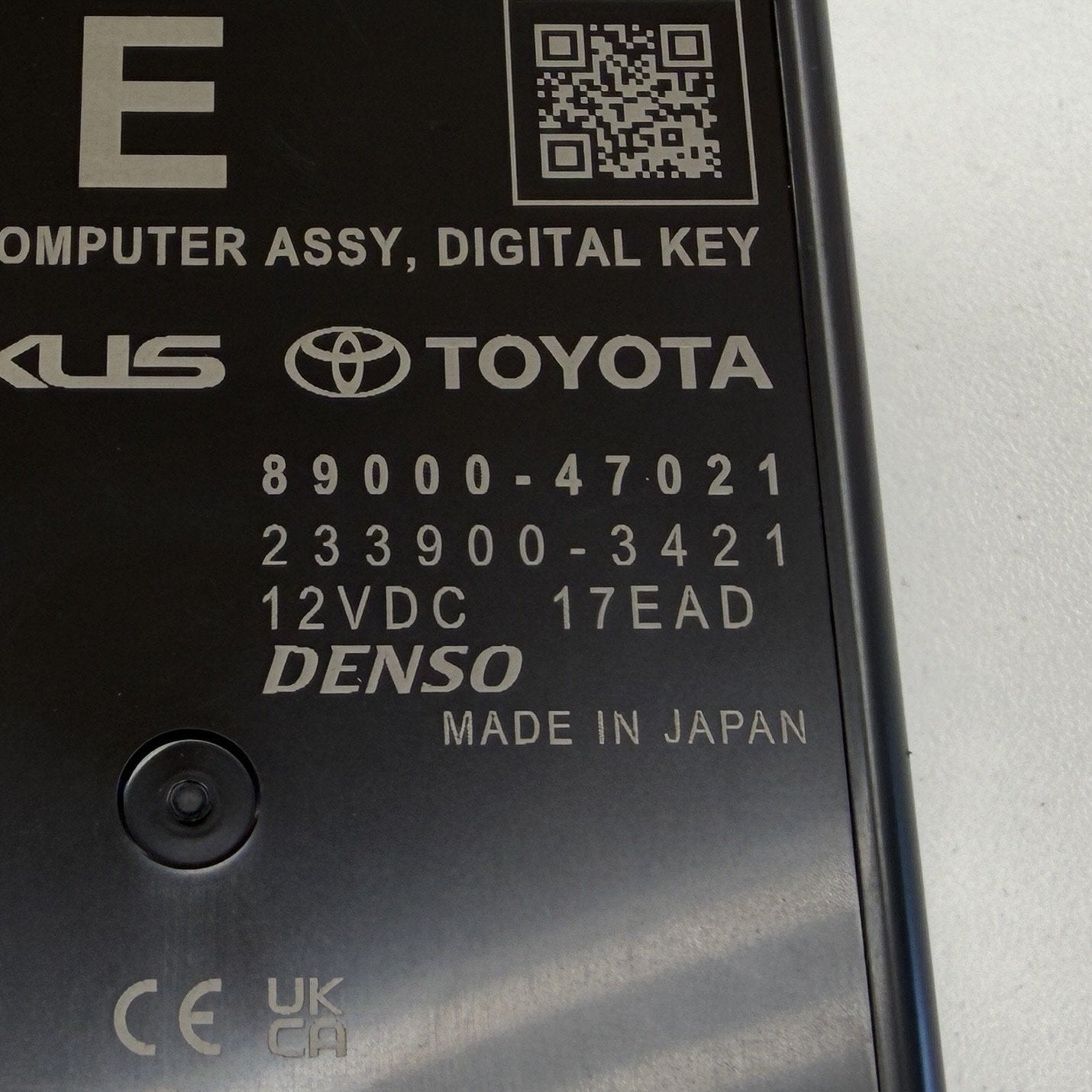 2023-2026 Toyota Prius Smart Digital Key Control Module 89000-47021 OEM
