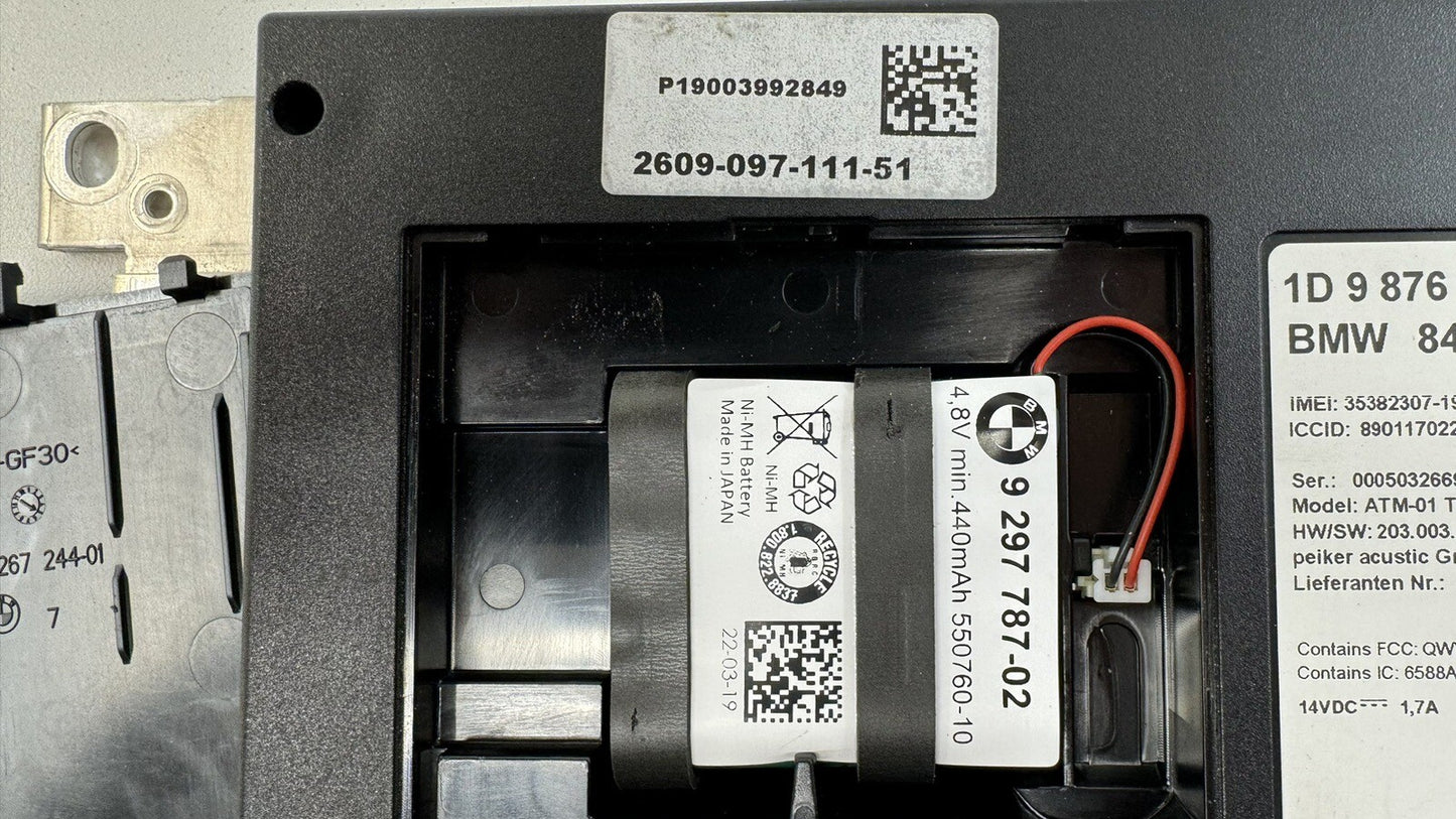 20-23 TOYOTA SUPRA BLUETOOTH COMMUNICATION TELEMATIC CONTROL MODULE 9876789 OEM