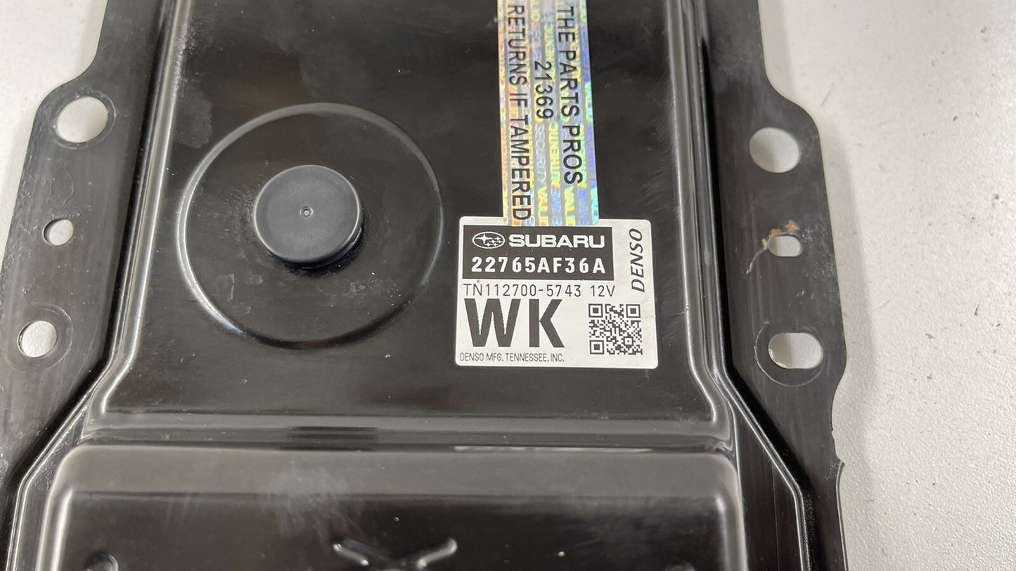 2015 SUBARU OUTBACK ECU ECM ENGINE CONTROL MODULE UNIT 22765AF36A OEM