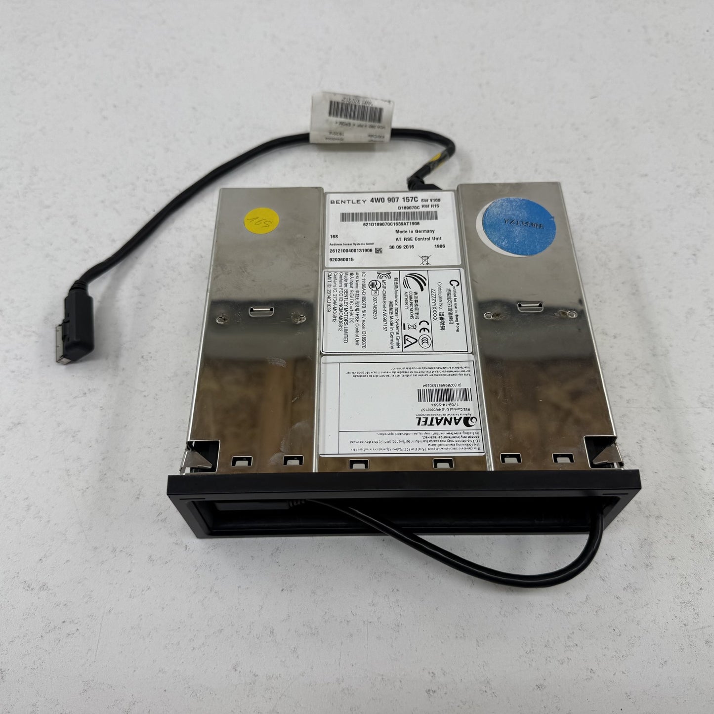14-18 Bentley Flying Spur Rear Seat Entertainment Multimedia Control Module OEM