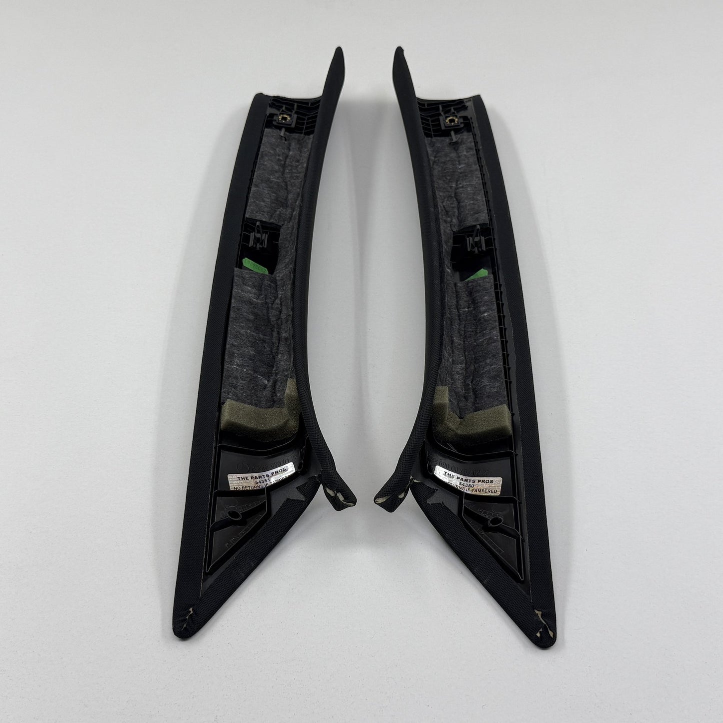2014-2020 Mercedes-Benz S550 W222 Front A Pillar Interior Trim Pair Black OEM