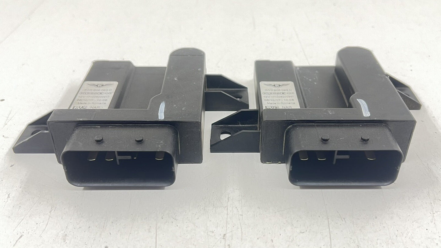13-18 BENTLEY FLYING SPUR GAS FUEL PUMP CONTROL MODULE PAIR 3W3 906 093 C OEM