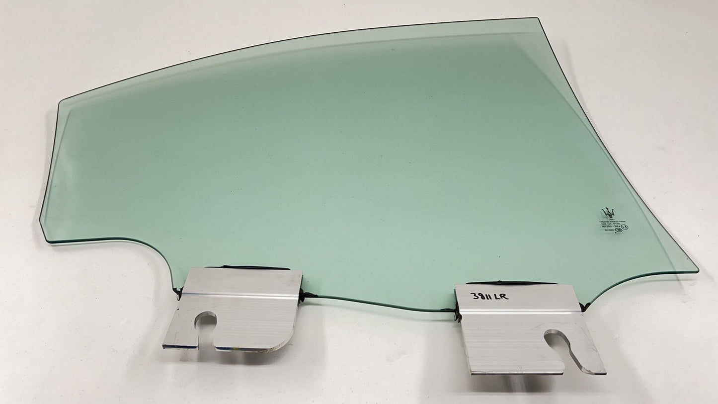 14-23 MASERATI GHIBLI DRIVER LEFT REAR DOOR GLASS WINDOW SINGLE PANE OEM