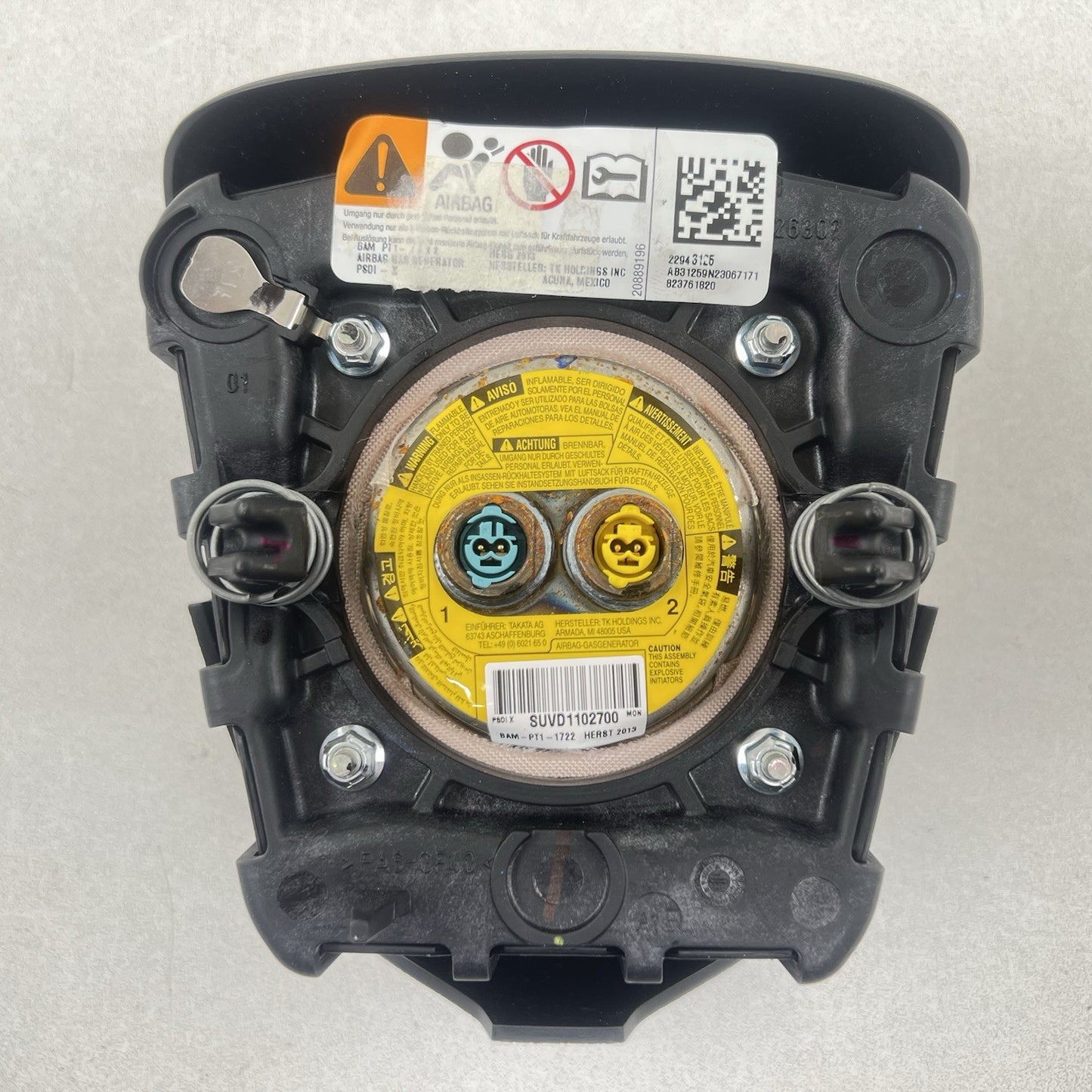 12-15 Chevrolet Camaro ZL1 SS Driver Steering Wheel Airbag Air Bag SRS OEM