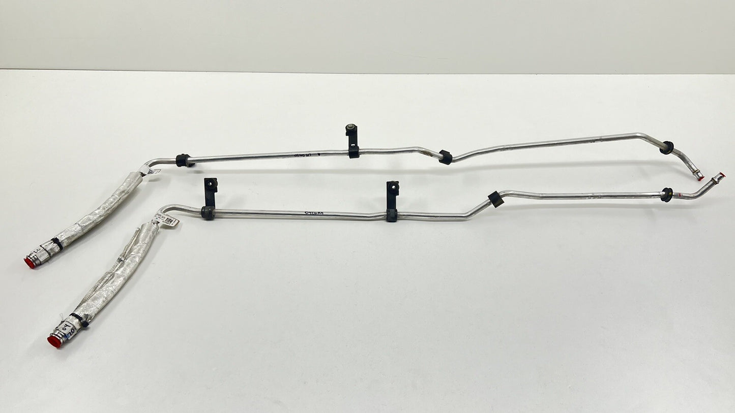 22-24 CADILLAC CT4 V BLACKWING REAR DIFF DIFFERENTIAL OIL COOLER LINE PAIR OEM