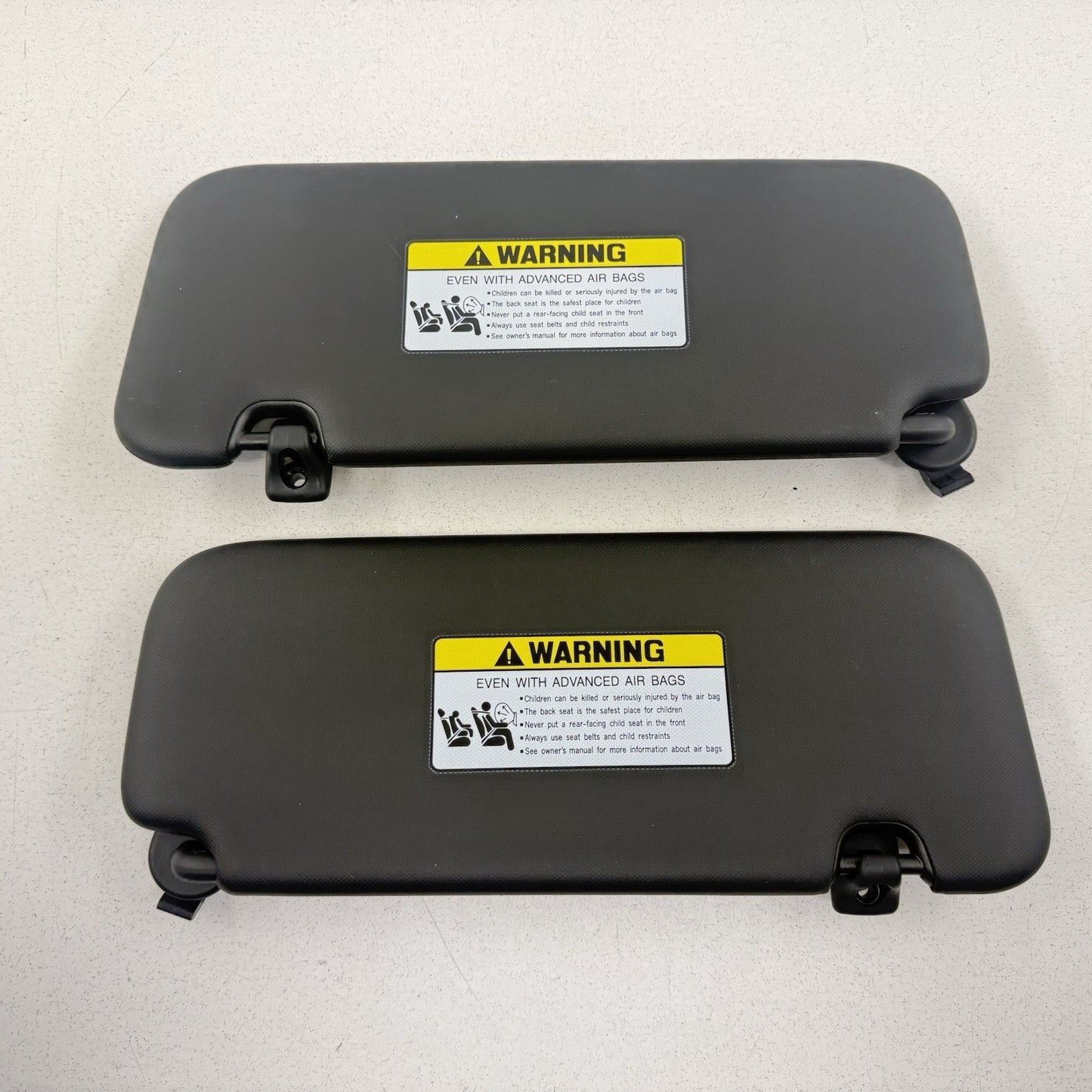 22-26 Hyundai Elantra N Sunvisor Sun Visor Shade Pair Left & Right Black OEM