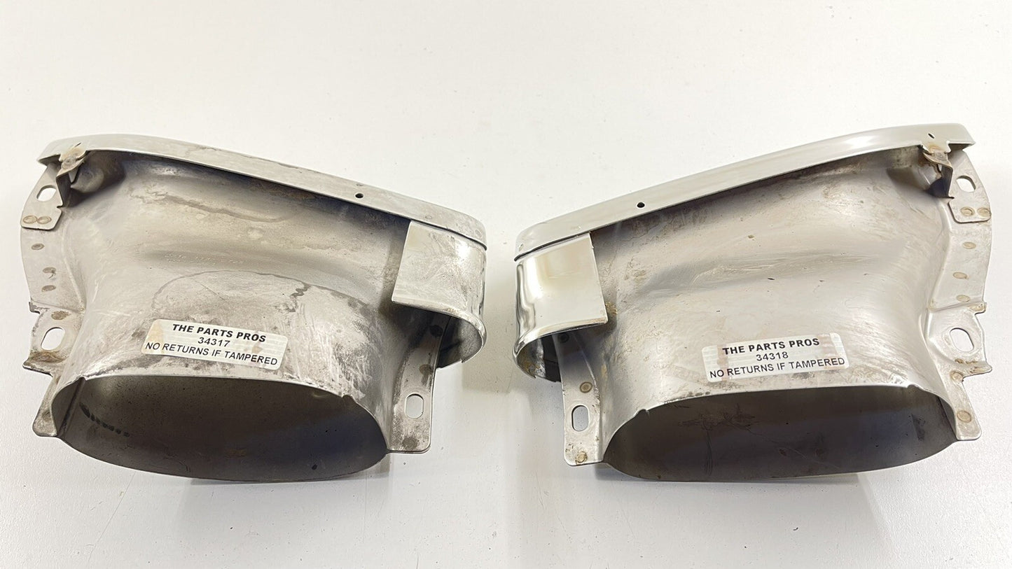 14-17 MERCEDES BENZ E550 W207 LEFT & RIGHT REAR MUFFLER EXHAUST TIP PAIR OEM