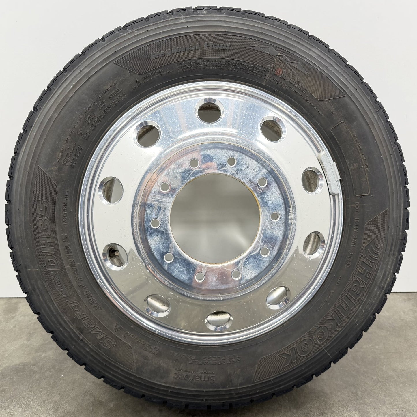 2019-2026 Ram 4500 5500 Dually Wheels Set of 6 Rims & Tires Polished Alcoa Style