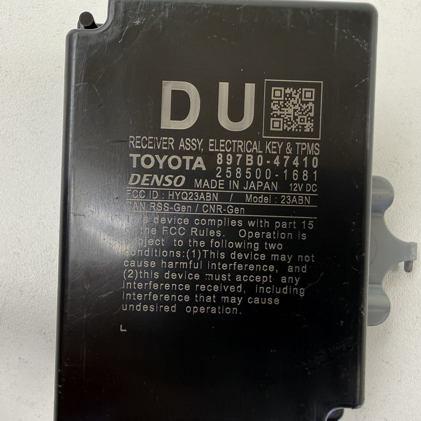 2023-2026 Toyota Prius Keyless Entry TPMS Control Module 897B0-47410 OEM