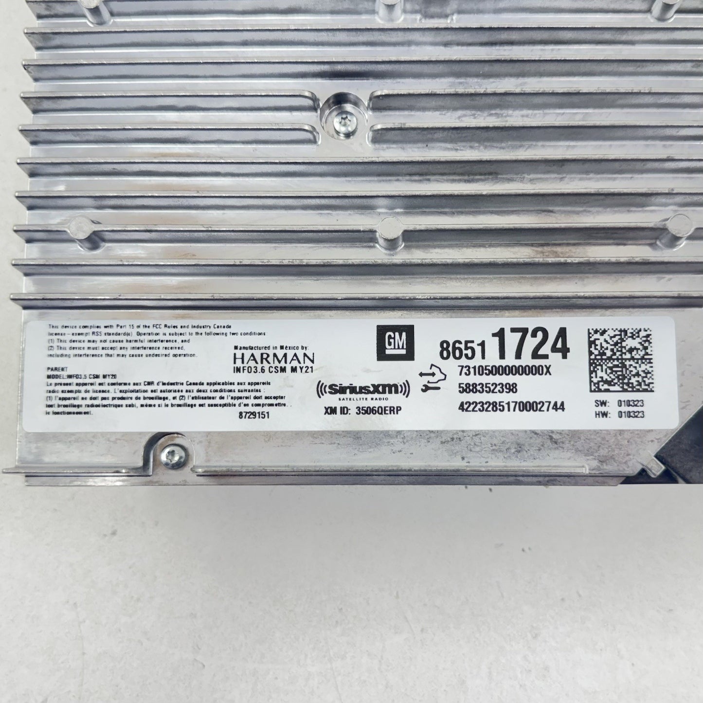 22-24 CADILLAC CT5 V BLACKWING SIRIUS SATELLITE RADIO RECEIVER MODULE OEM