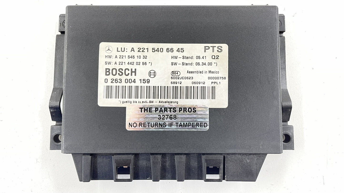 07-09 MERCEDES W221 S550 PARKTRONIC PARK ASSIST CONTROL MODULE 2218000248 OEM